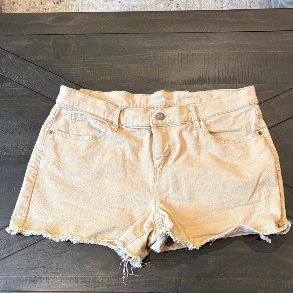 Old Navy Tan Women's Jean Shorts - Boyfriend Style